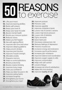 Reasons to exercise