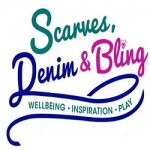 Scarves Denim and Bling small 2