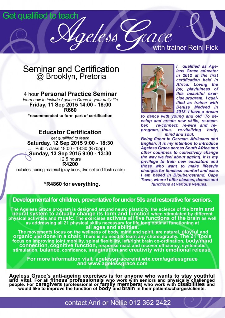 Ageless Grace Certification & Seminar
